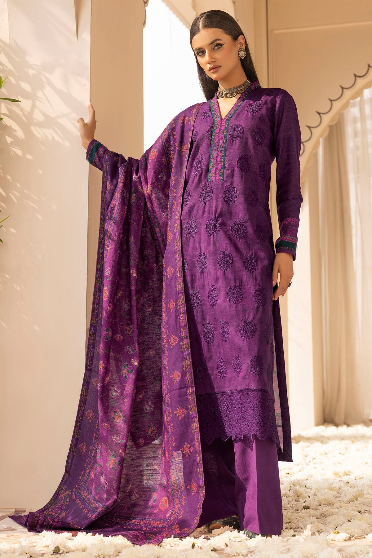 Motifz | Premium Khaddar | 5023-URSHIA - House Of Hania