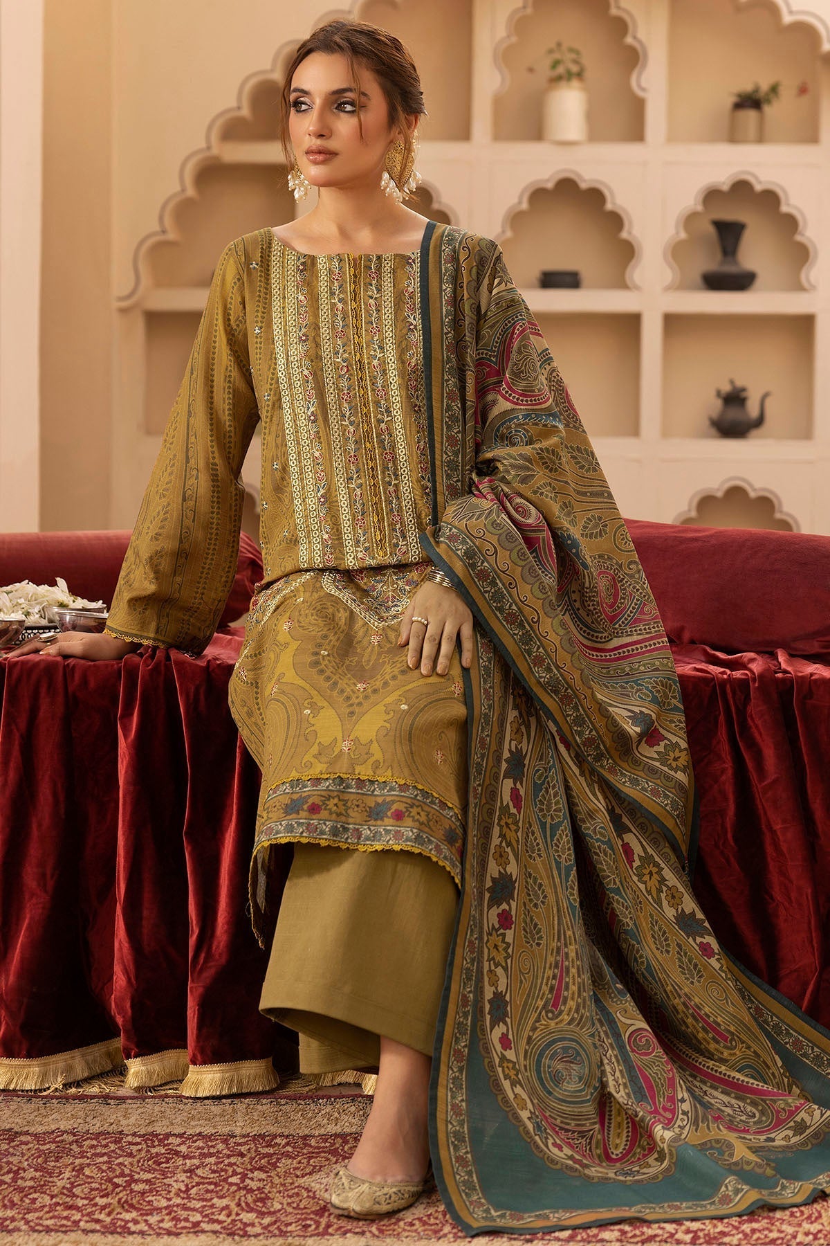 Motifz | Premium Khaddar | 5203-UMMID - House Of Hania