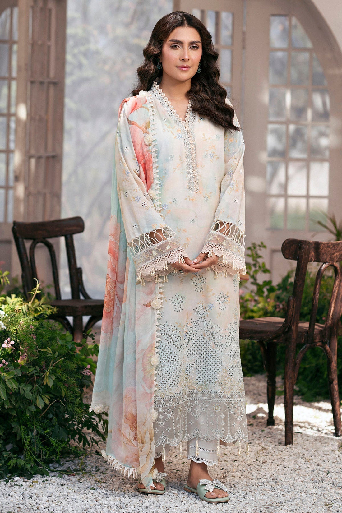 Motifz | Premium Lawn 25 | 5423-DAISY - House Of Hania