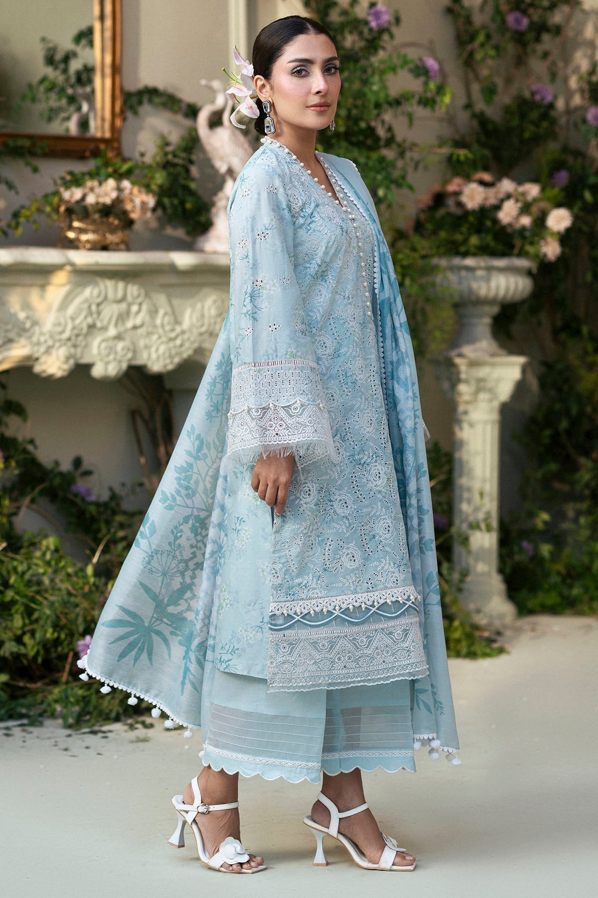 Motifz | Premium Lawn 25 | 5425-LAVENDER - House Of Hania