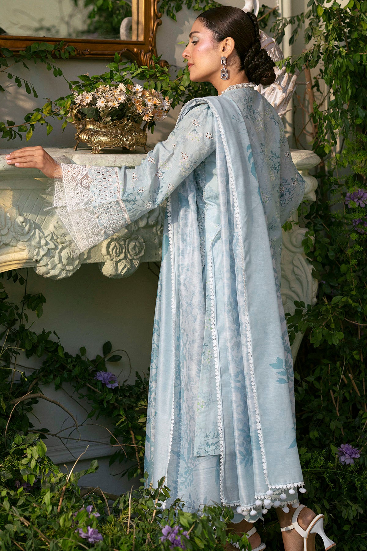 Motifz | Premium Lawn 25 | 5425-LAVENDER - House Of Hania