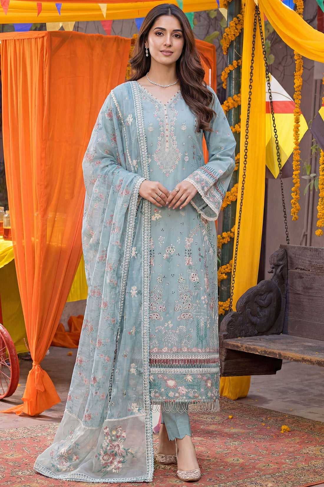 Motifz | Premium Lawn 26 | 5918-ADELIA - House Of Hania