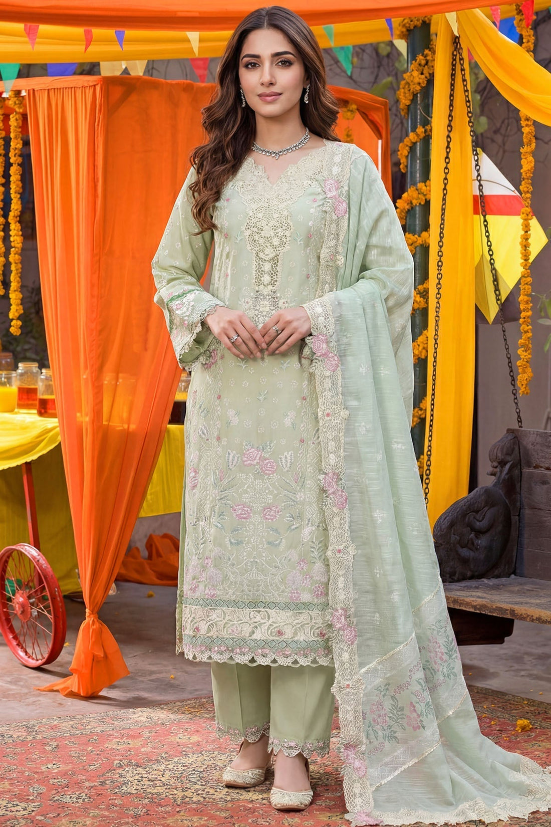 Motifz | Premium Lawn 26 | 5920-MIRAE - House Of Hania