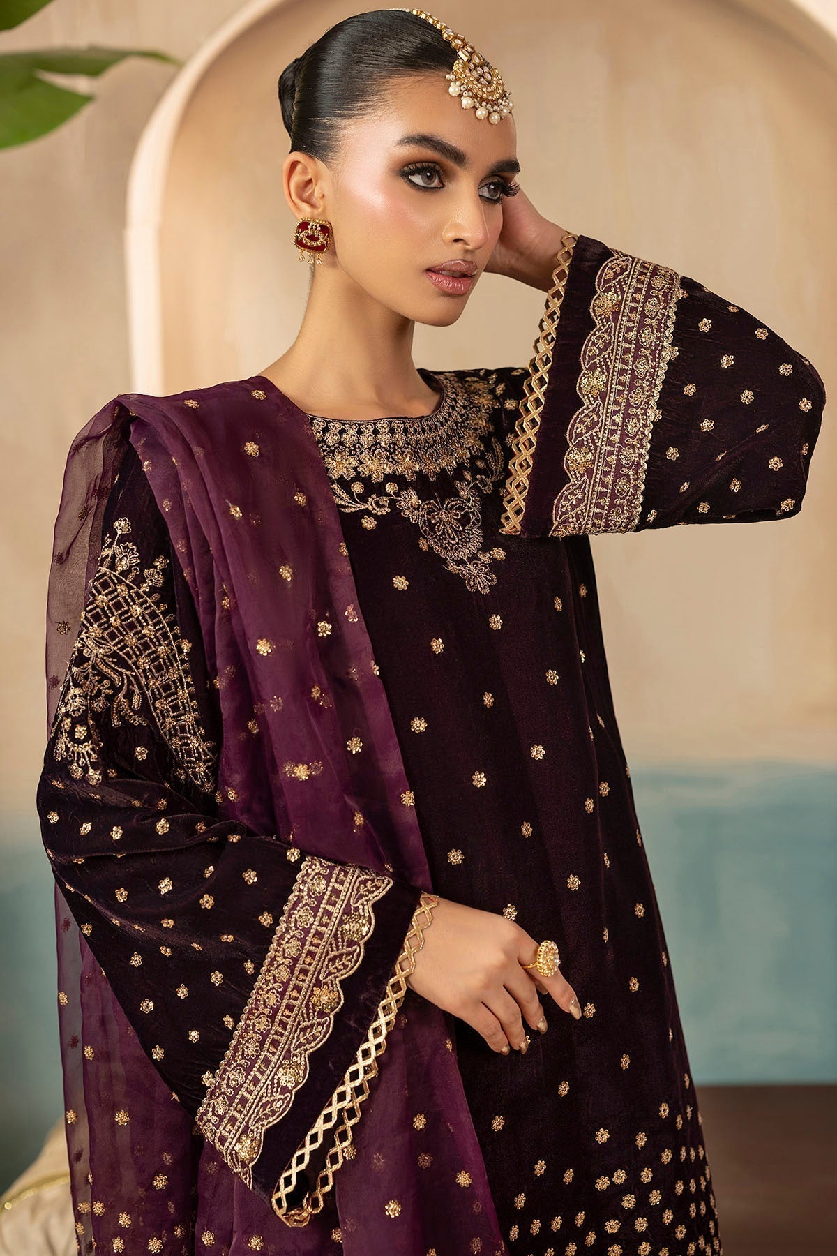 Motifz | Premium Winter 25 | 5668-CORAL - House Of Hania