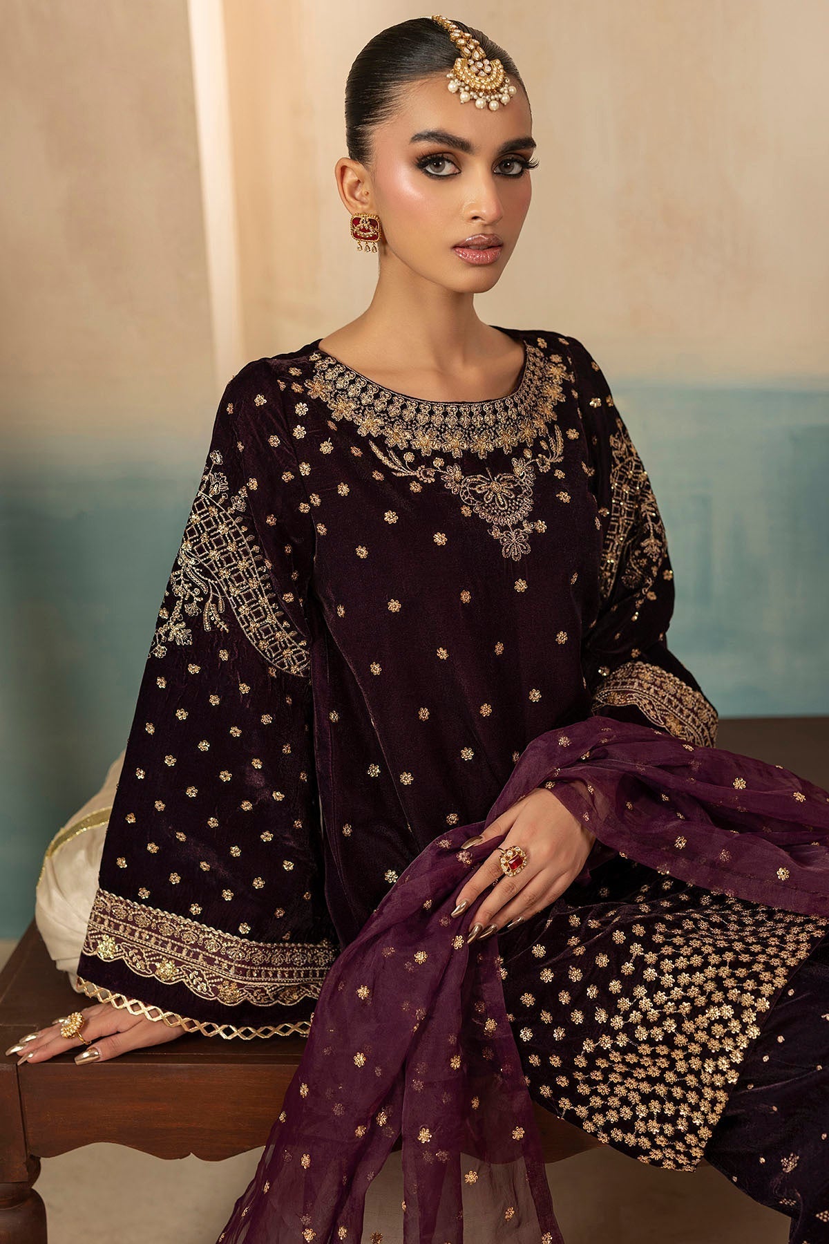 Motifz | Premium Winter 25 | 5668-CORAL - House Of Hania