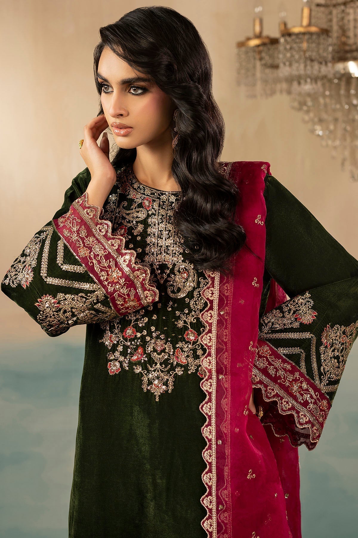 Motifz | Premium Winter 25 | 5669-SAGE - House Of Hania