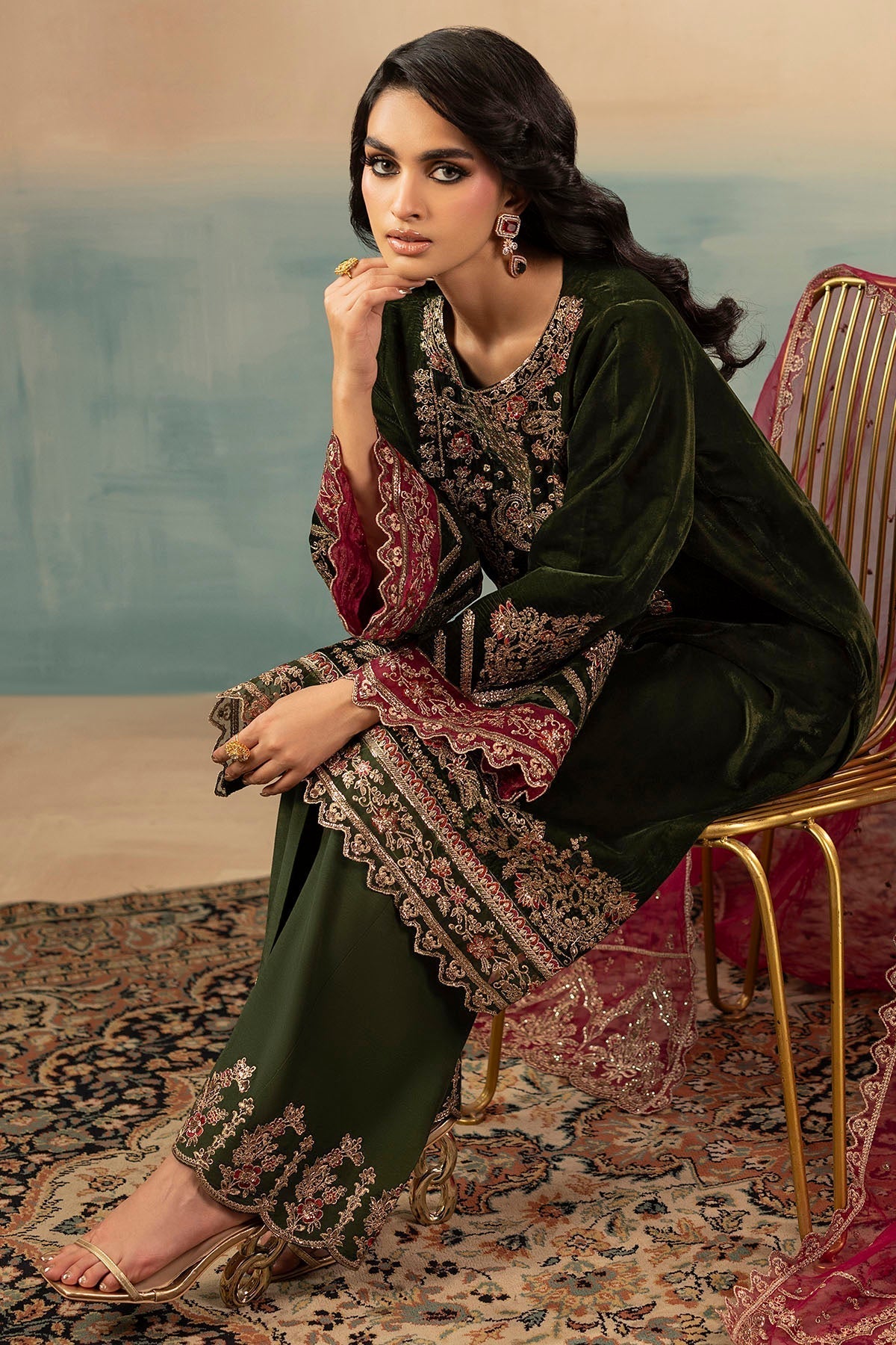 Motifz | Premium Winter 25 | 5669-SAGE - House Of Hania