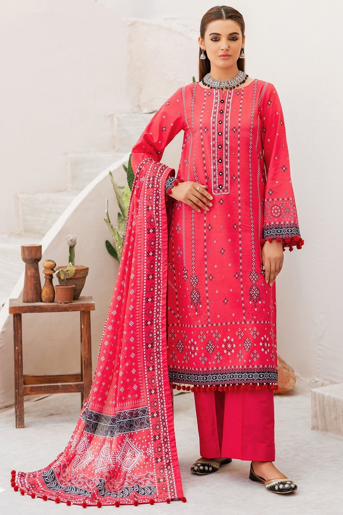 Motifz | Rang Lawn | 4740-ESHMAAL - House Of Hania