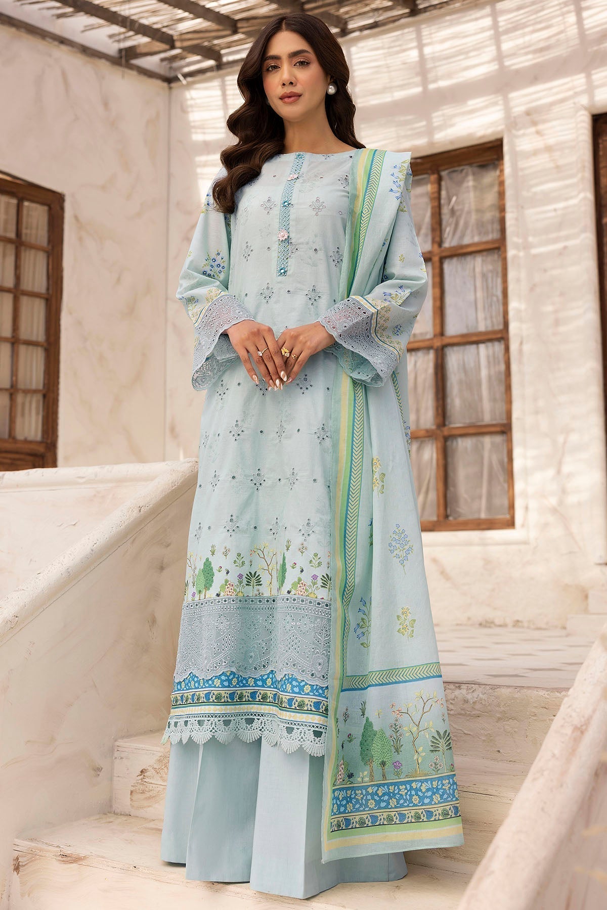 Motifz | Umang Lawn | 5411-SIRA - House Of Hania