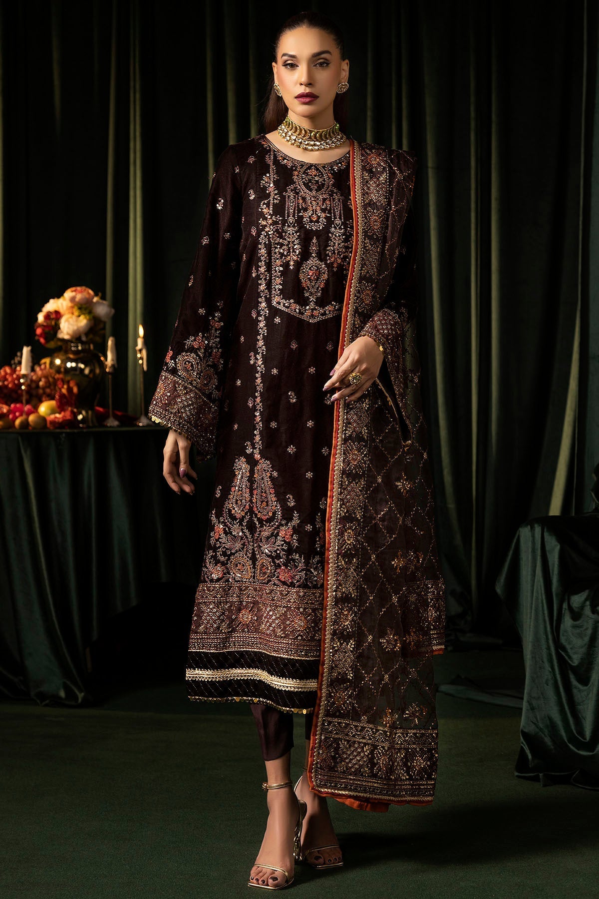 Motifz | Velvet Formals | 5091-AAHANA - House Of Hania