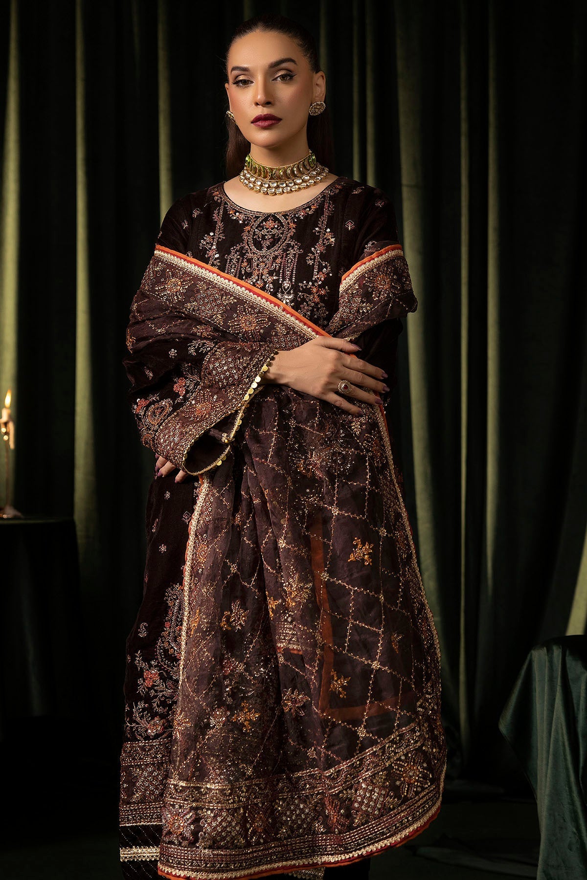 Motifz | Velvet Formals | 5091-AAHANA - House Of Hania