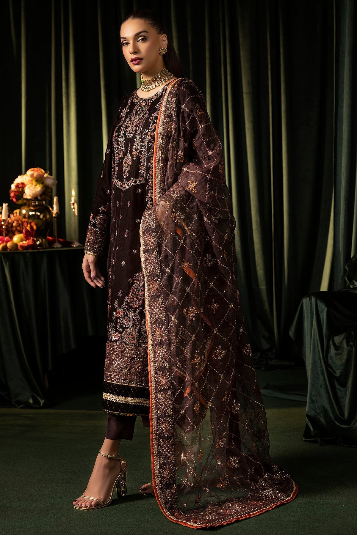 Motifz | Velvet Formals | 5091-AAHANA - House Of Hania