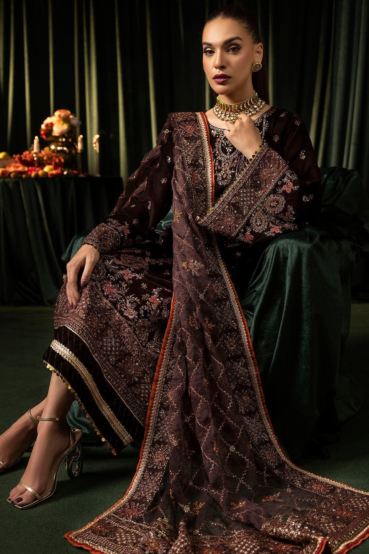 Motifz | Velvet Formals | 5091-AAHANA - House Of Hania