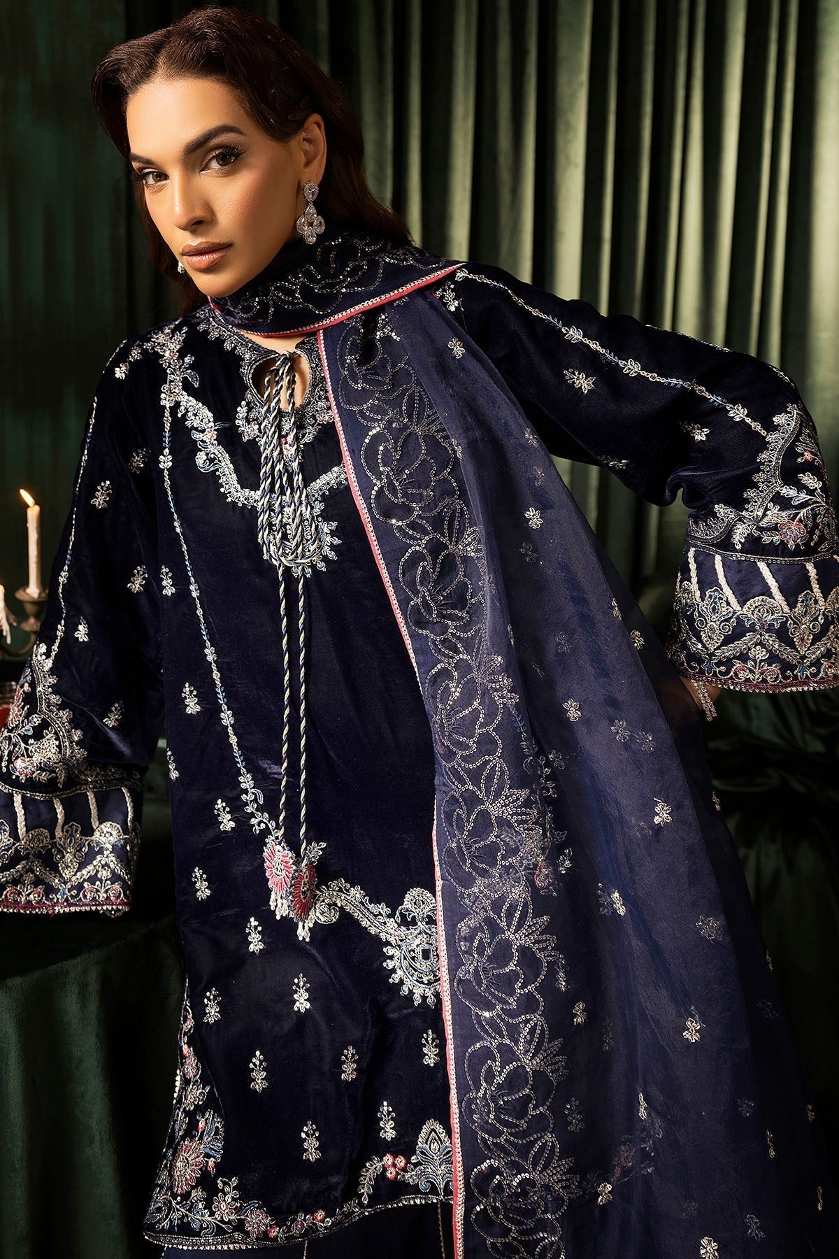 Motifz | Velvet Formals | 5092-AAIRA - House Of Hania