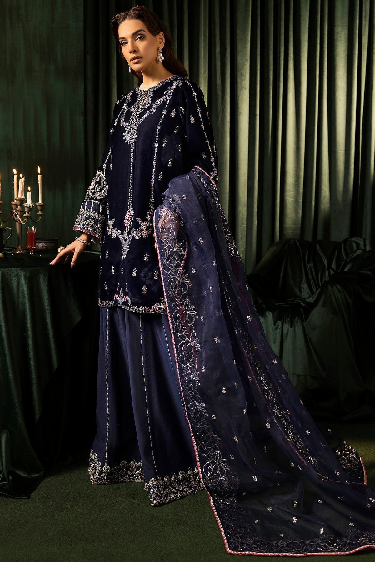 Motifz | Velvet Formals | 5092-AAIRA - House Of Hania