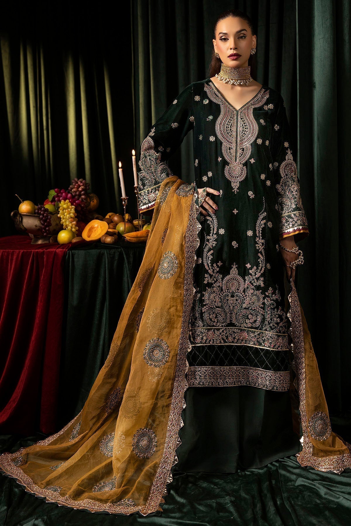 Motifz | Velvet Formals | 5094-YUMNA - House Of Hania