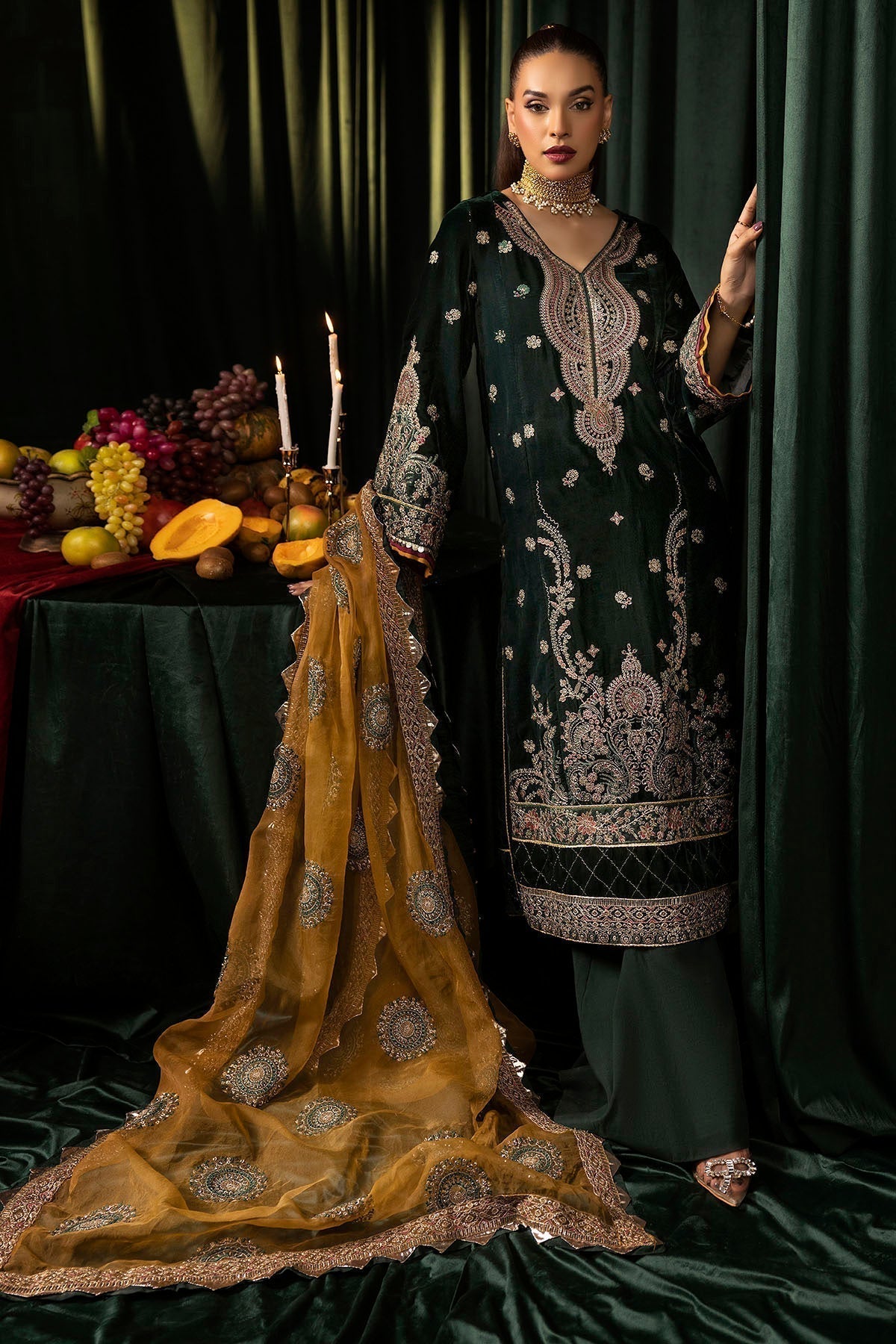 Motifz | Velvet Formals | 5094-YUMNA - House Of Hania