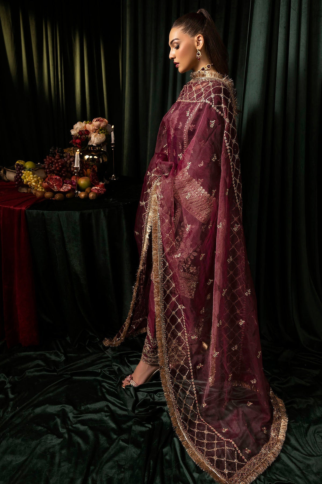 Motifz | Velvet Formals | 5095-MAZNEEN - House Of Hania