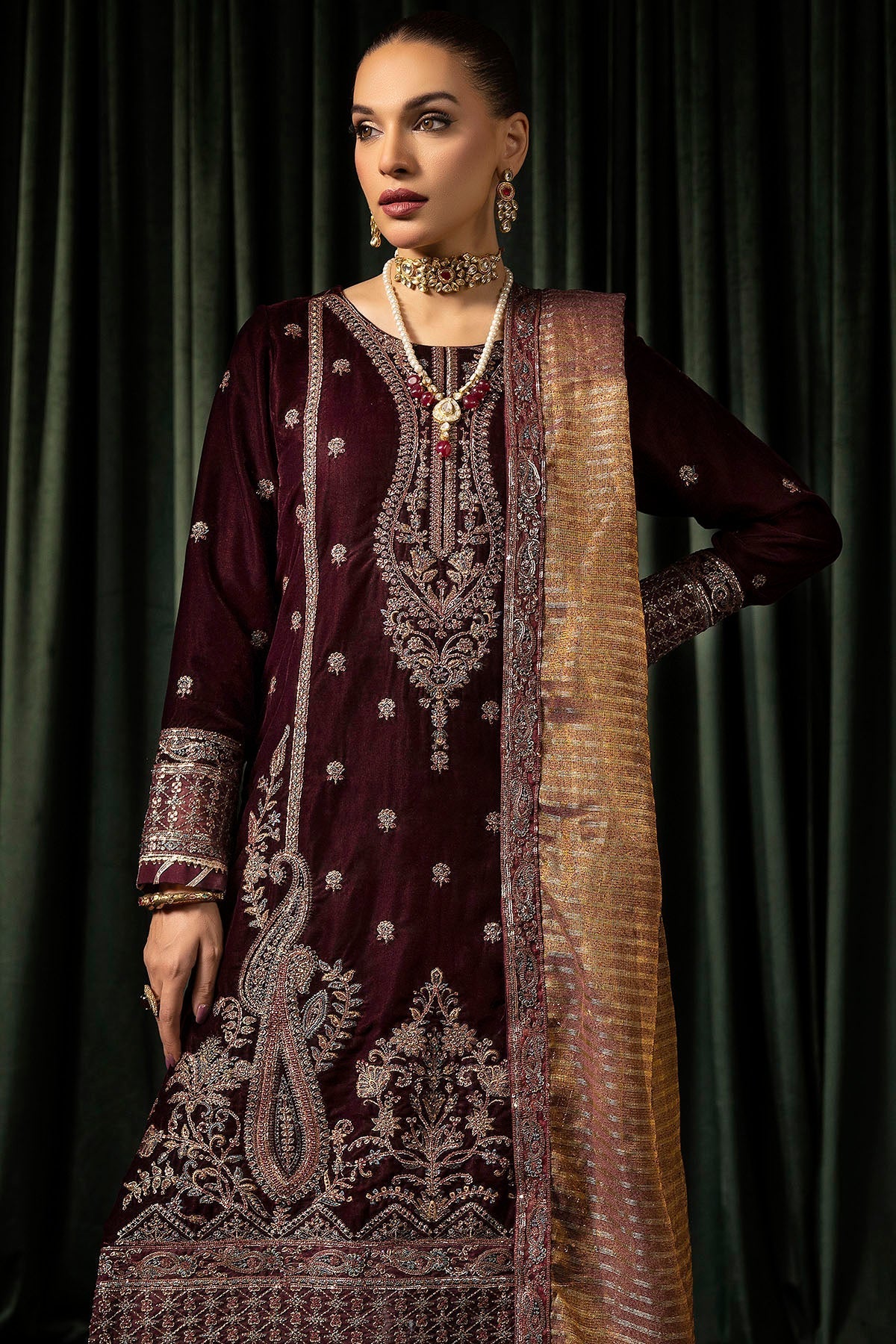 Motifz | Velvet Formals | 5096-DAISHA - House Of Hania