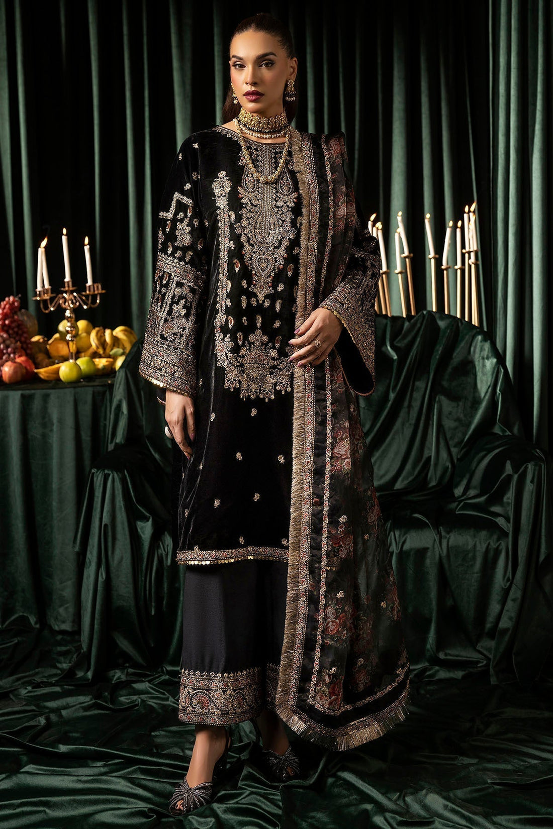 Motifz | Velvet Formals | 5097-TANISHA - House Of Hania