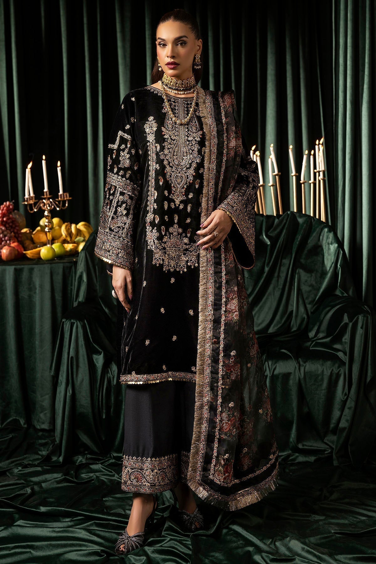 Motifz | Velvet Formals | 5097-TANISHA - House Of Hania