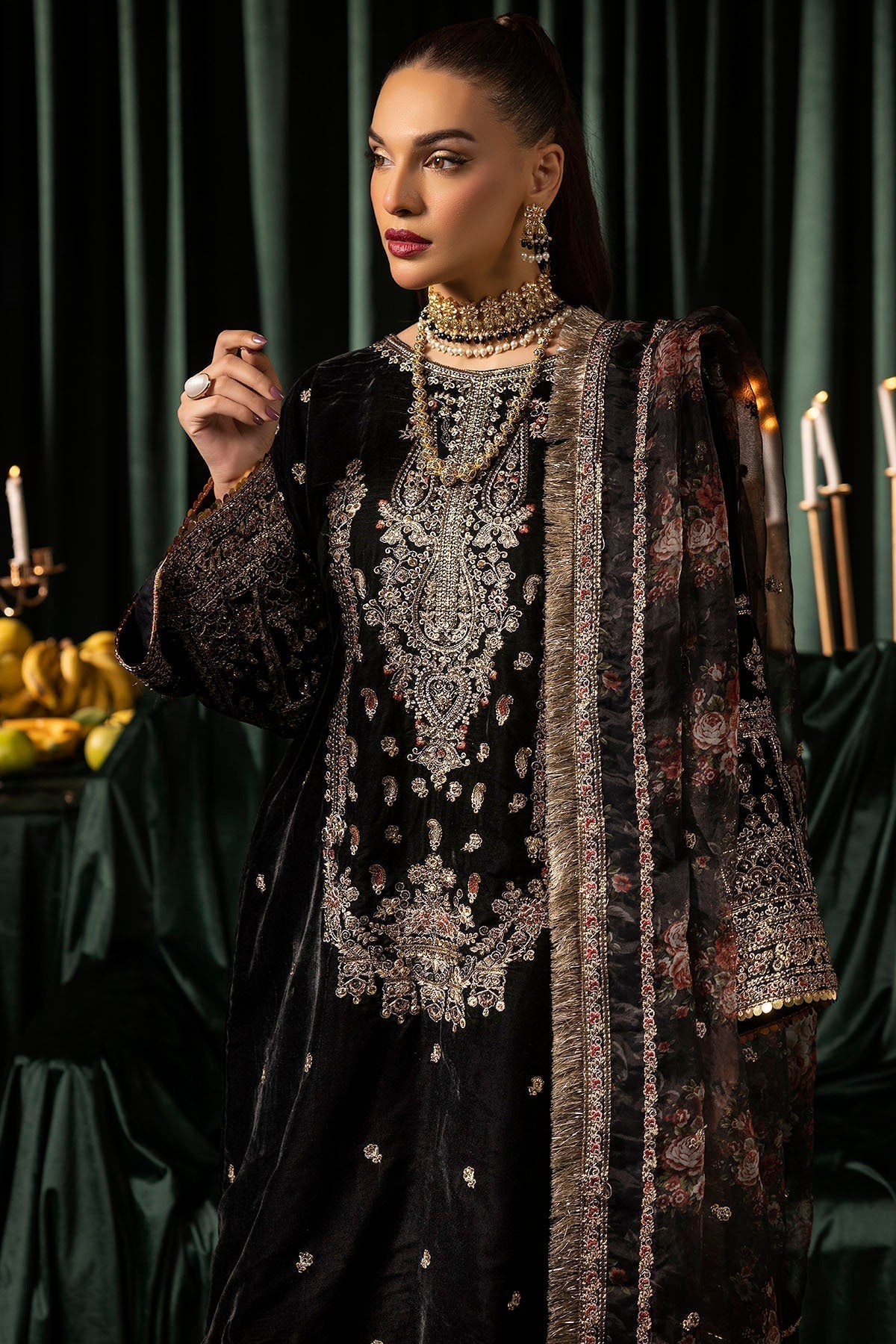 Motifz | Velvet Formals | 5097-TANISHA - House Of Hania