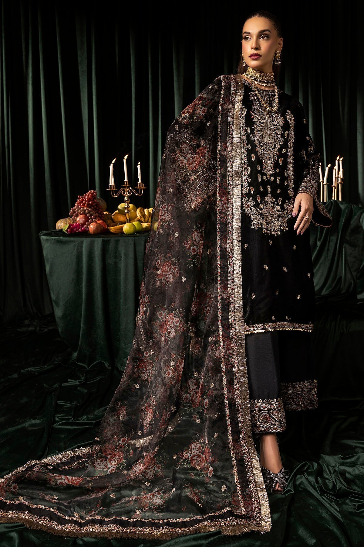 Motifz | Velvet Formals | 5097-TANISHA - House Of Hania