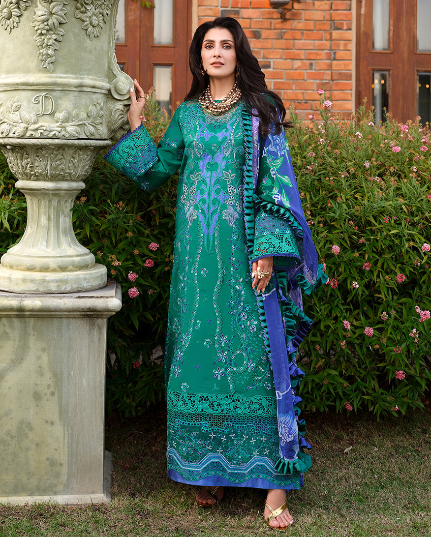 Mushq | Amoi Luxury Lawn | Blooming Romance - House Of Hania