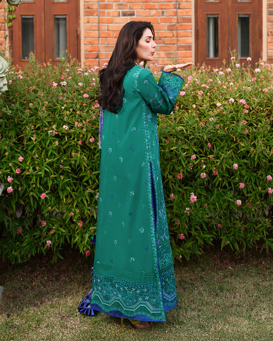 Mushq | Amoi Luxury Lawn | Blooming Romance - House Of Hania