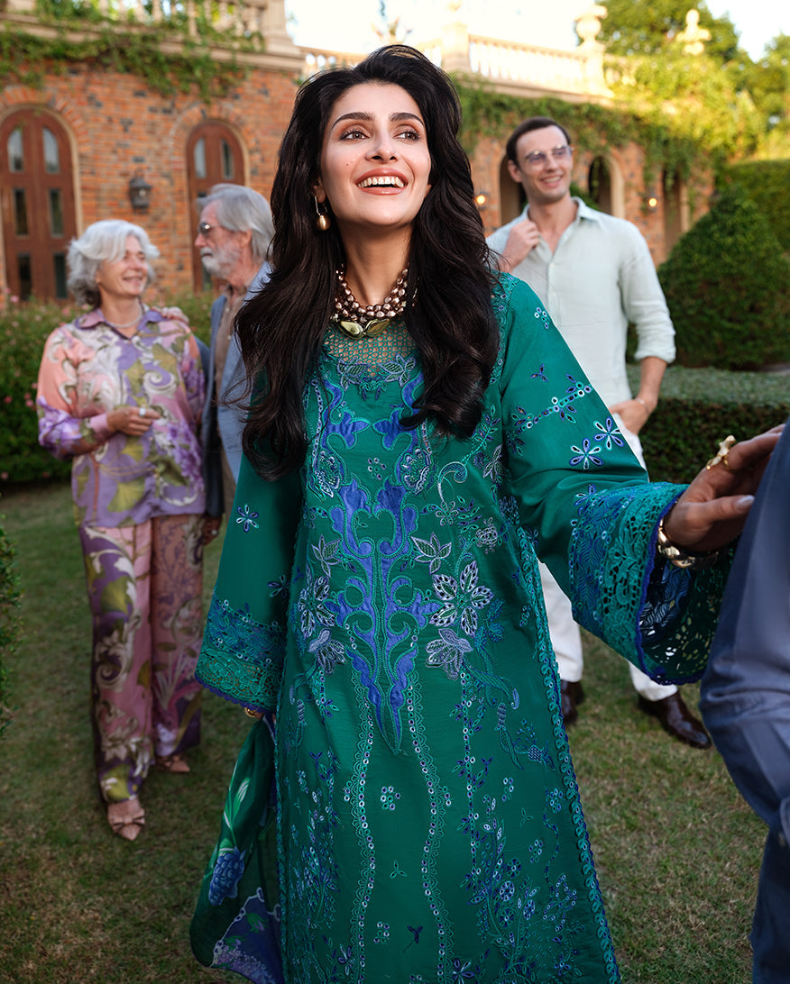 Mushq | Amoi Luxury Lawn | Blooming Romance - House Of Hania