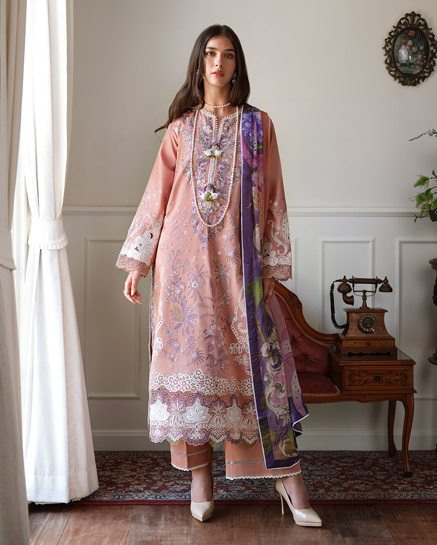 Mushq | Amoi Luxury Lawn | Daisy Chain - House Of Hania