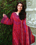 Mushq | Amoi Luxury Lawn | Falling Petals - House Of Hania