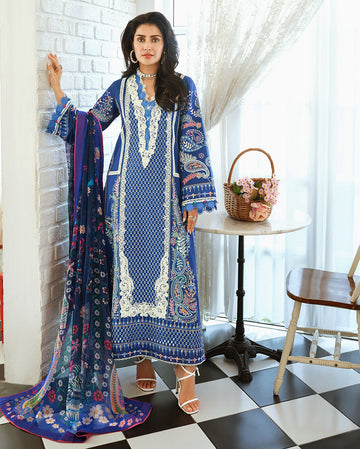 Mushq | Amoi Luxury Lawn | Moonlit Dreams - House Of Hania