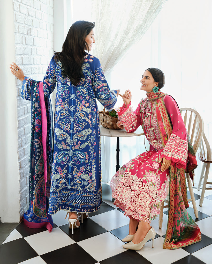Mushq | Amoi Luxury Lawn | Moonlit Dreams - House Of Hania