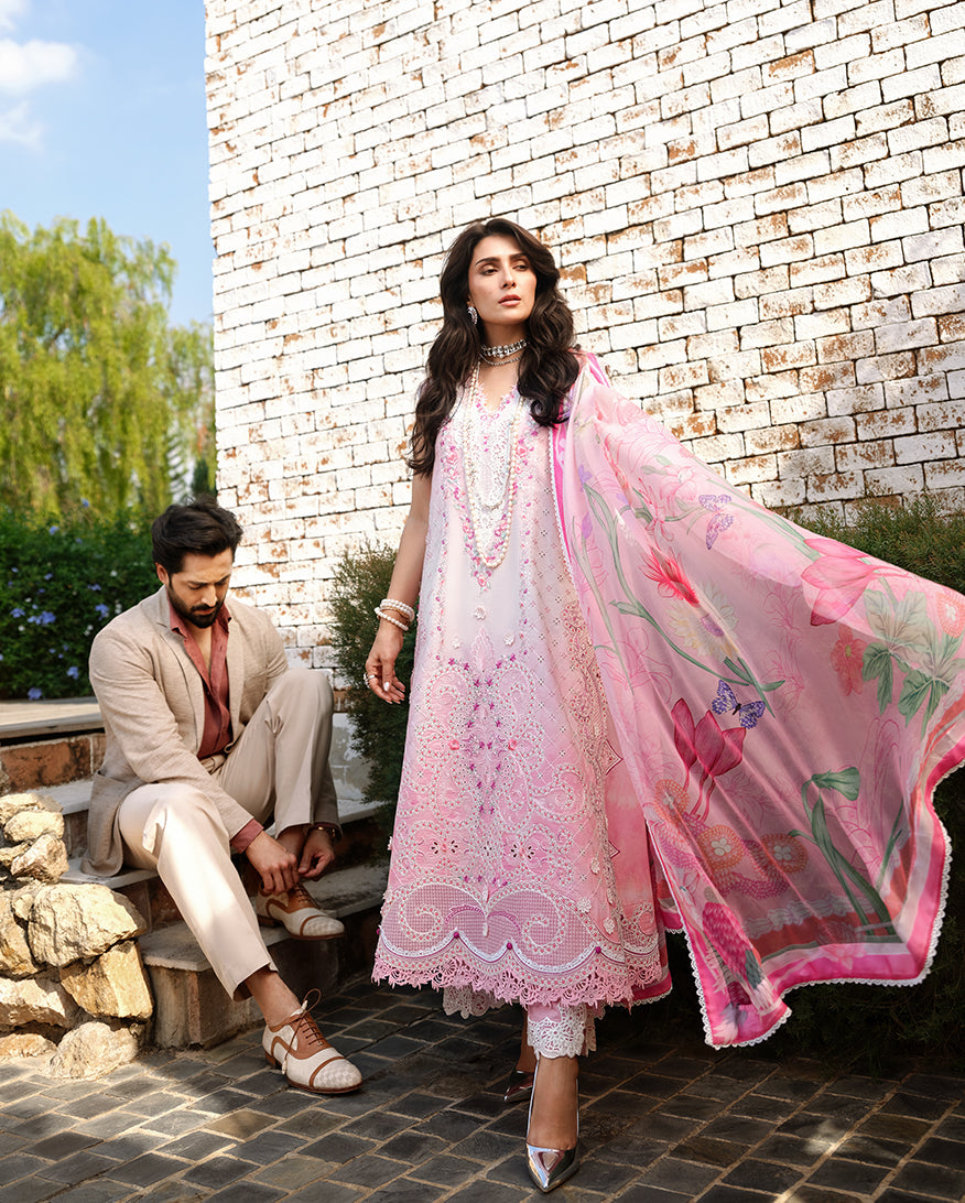Mushq | Amoi Luxury Lawn | Silent Dreamer - House Of Hania