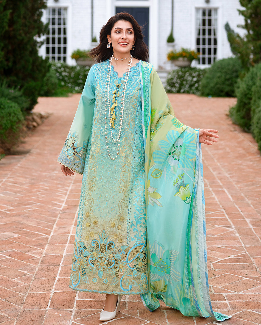 Mushq | Amoi Luxury Lawn | Whispering Winds - House Of Hania