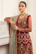 Mushq | Hemline Aura Debut Wedding Formals | SCARLET - House Of Hania