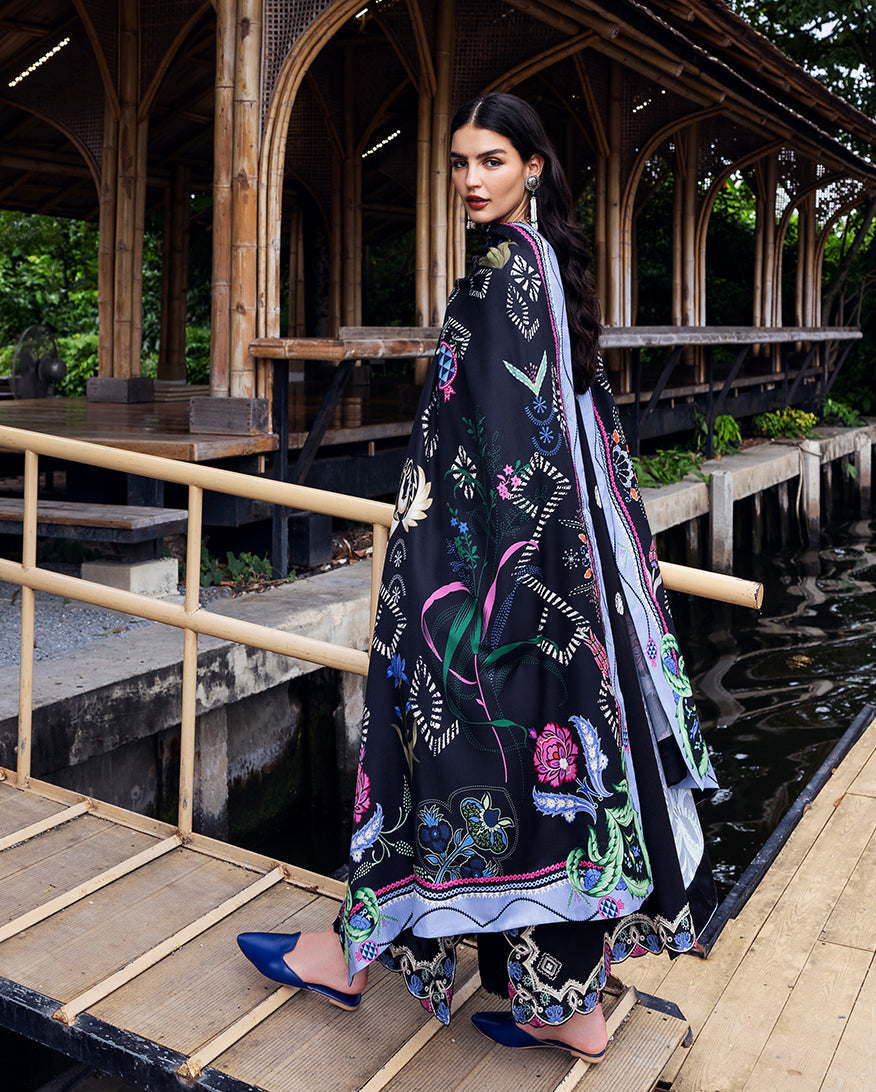 Mushq | Hemline Karandi | Midnight Rune - House Of Hania