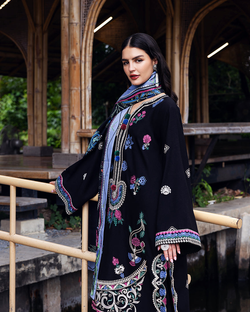 Mushq | Hemline Karandi | Midnight Rune - House Of Hania
