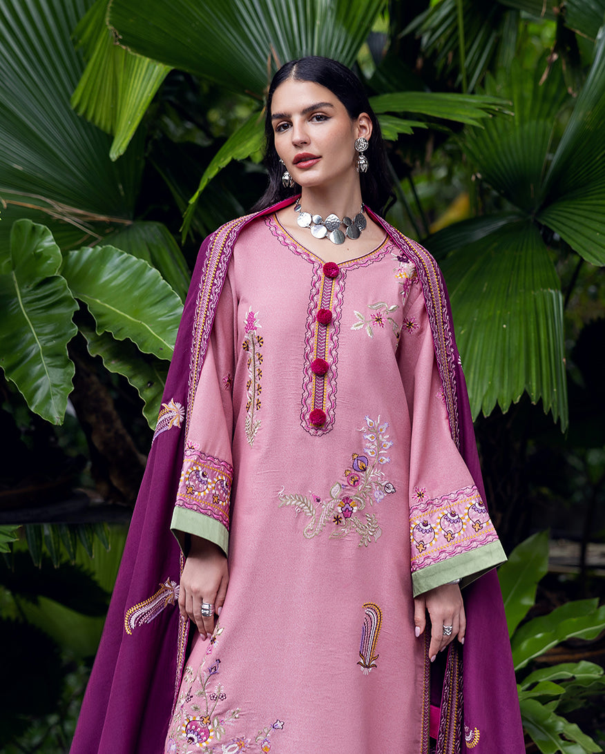 Mushq | Hemline Karandi | Opal Gleam - House Of Hania