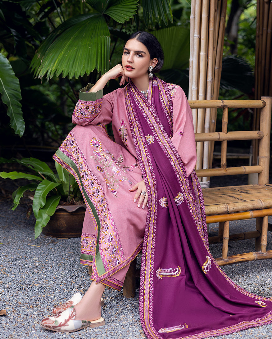 Mushq | Hemline Karandi | Opal Gleam - House Of Hania