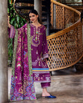 Mushq | Hemline Karandi | Plum Swirl - House Of Hania