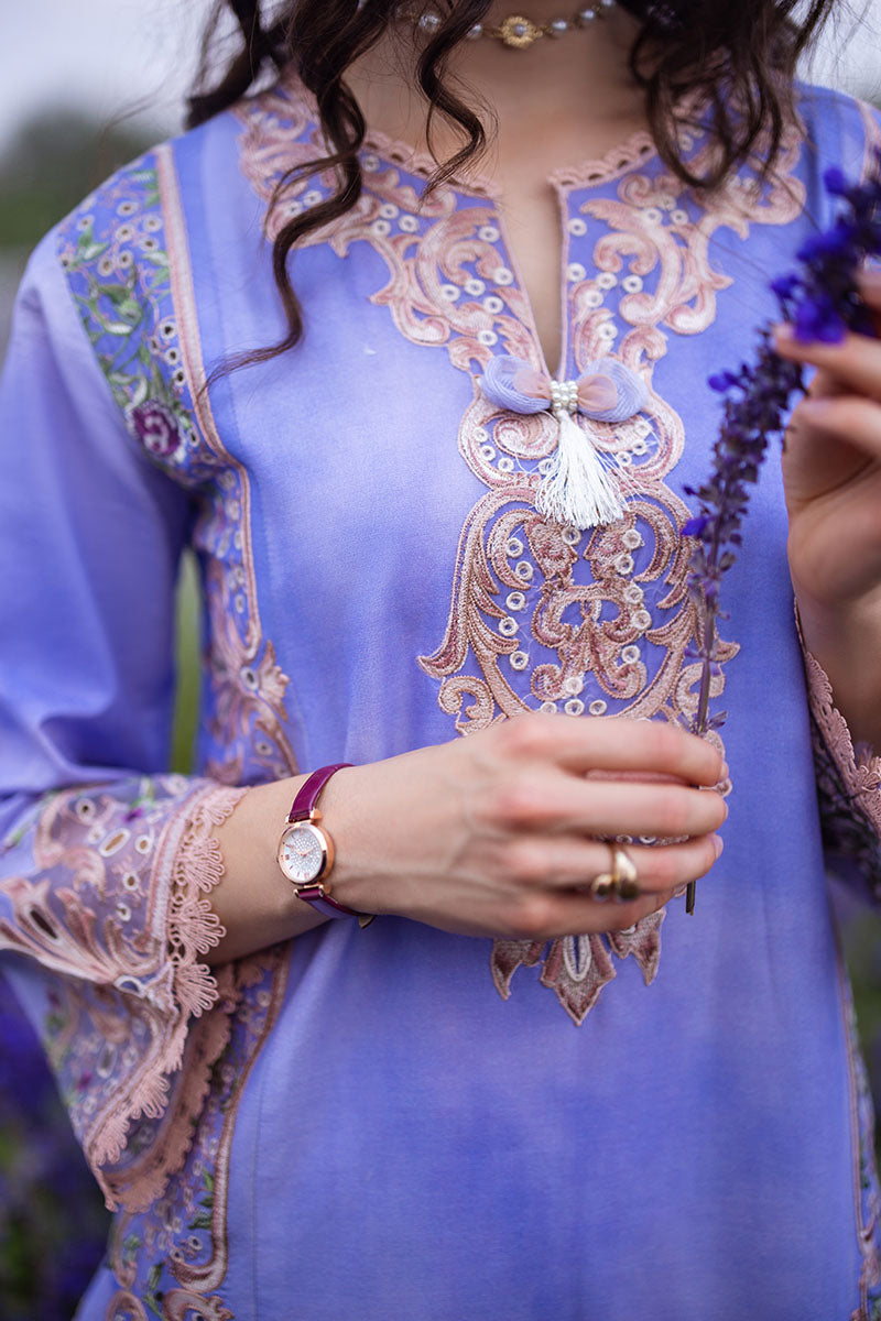 Mushq | Hemline The Secret Garden | PURPLE EMPEROR - House Of Hania