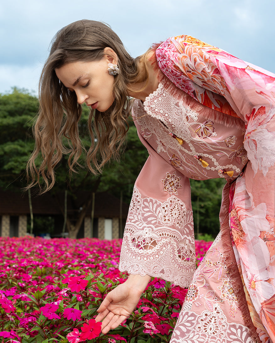 Mushq | Hemline the Secret Garden | Peach Blossom - House Of Hania