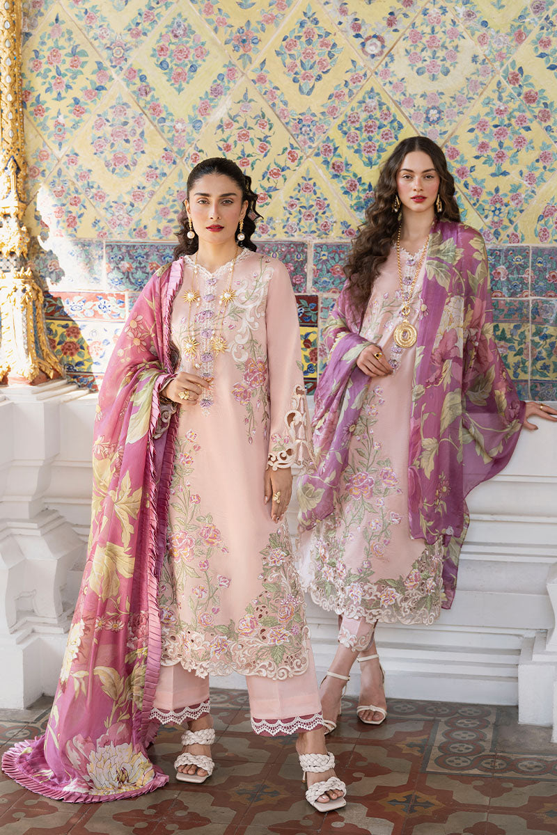 Mushq LAWANA Luxury Lawn 2023 - FATIHAH - TC-340 - House Of Hania