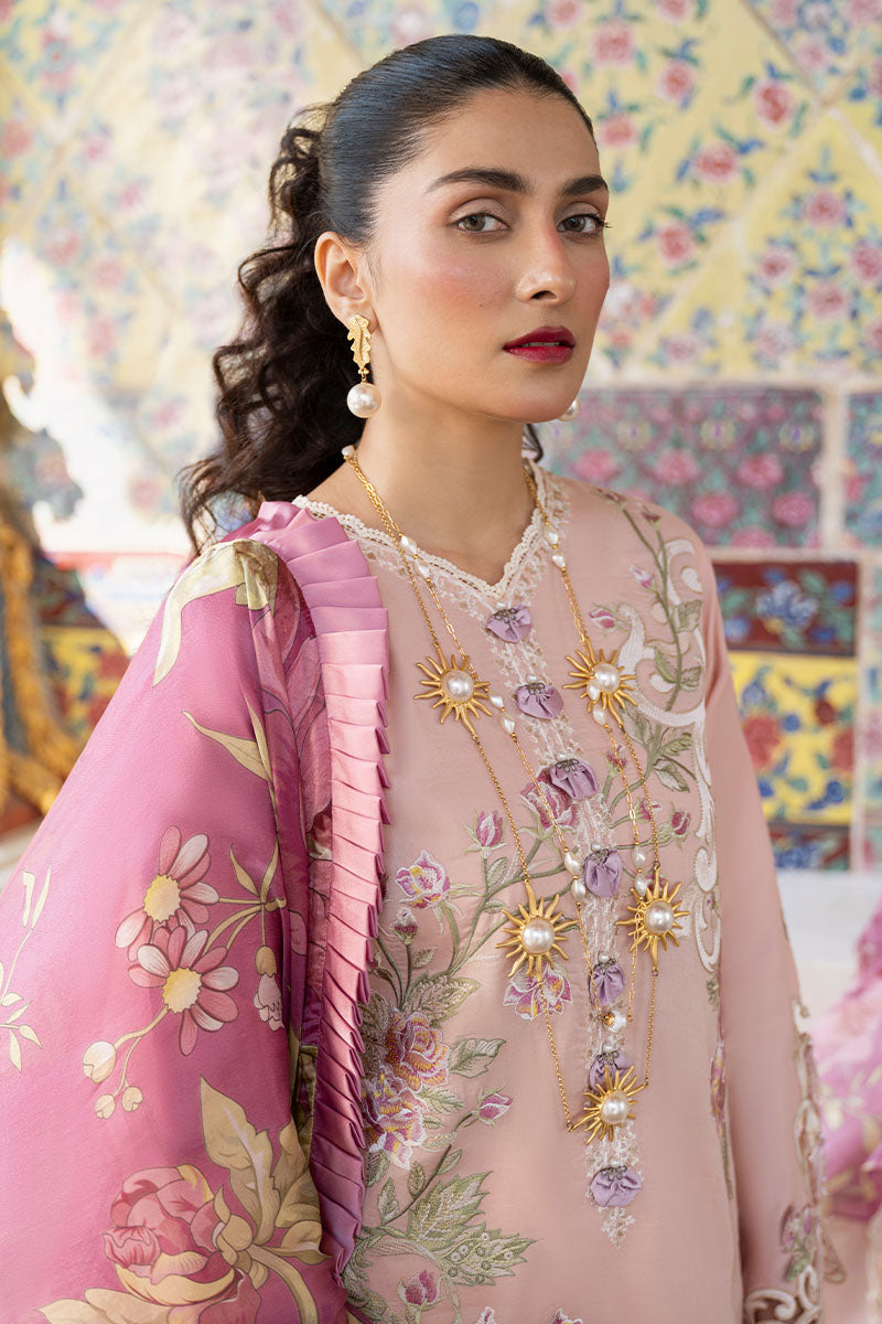 Mushq LAWANA Luxury Lawn 2023 - FATIHAH - TC-340 - House Of Hania