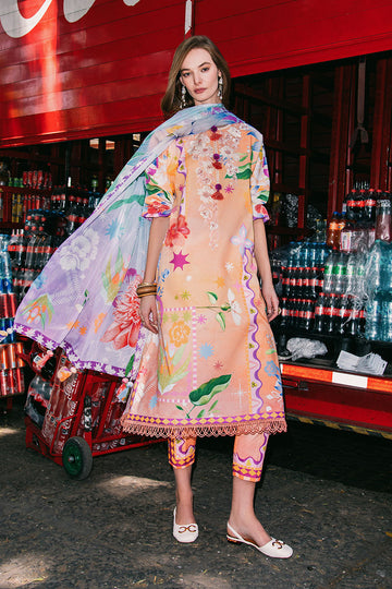 Mushq | La Dolce Hemline Prints 25 | Angels Song - House Of Hania