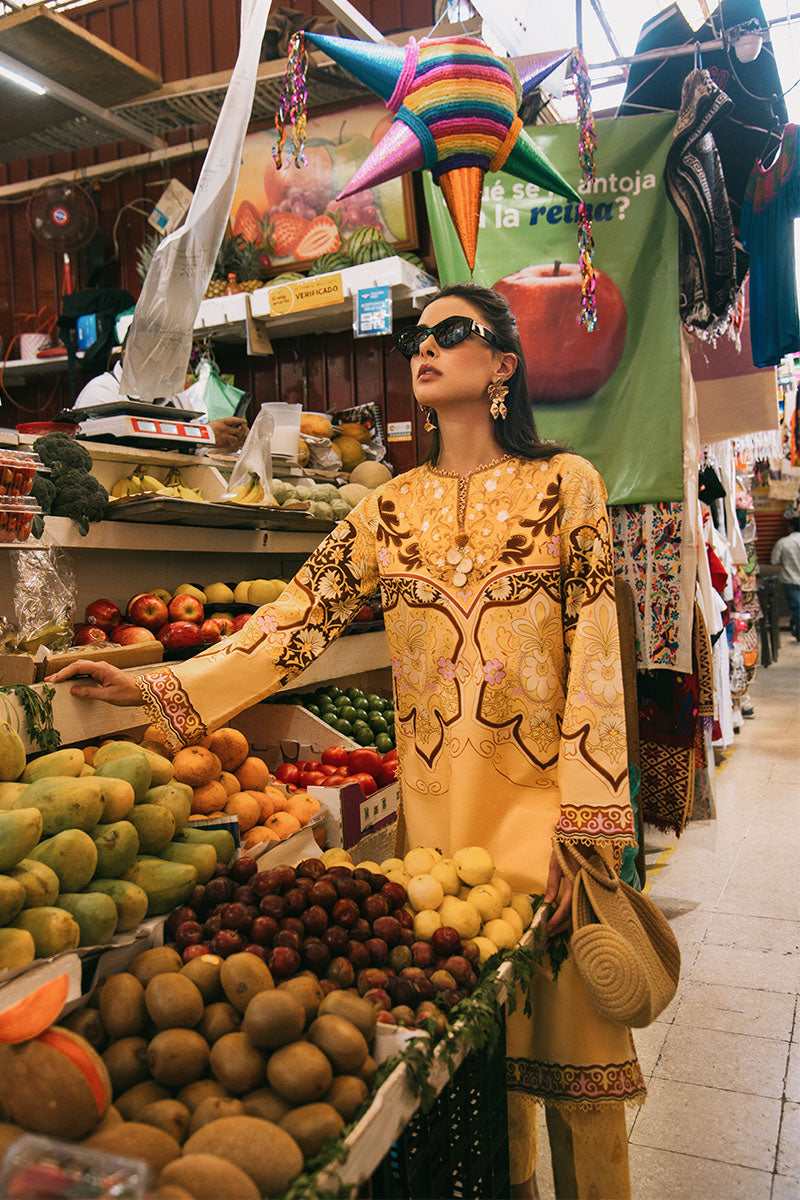 Mushq | La Dolce Hemline Prints 25 | Blossing Almond - House Of Hania