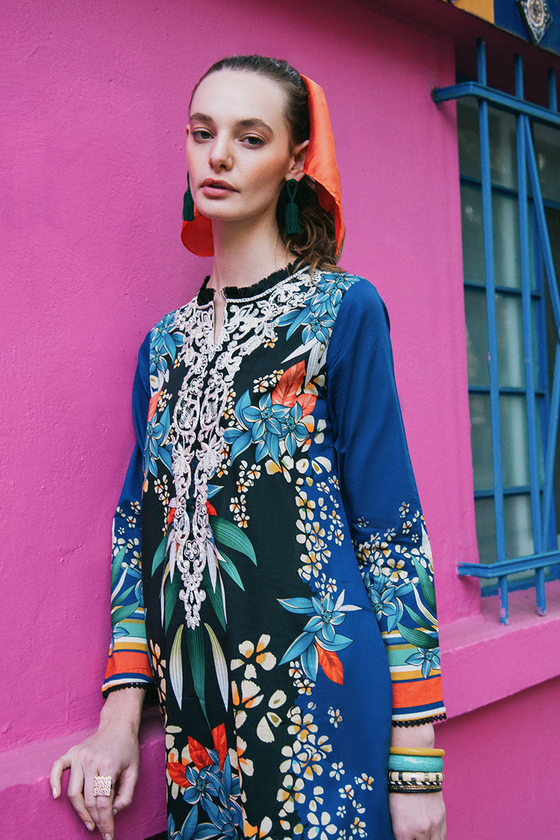 Mushq | La Dolce Hemline Prints 25 | Life of Irises - House Of Hania