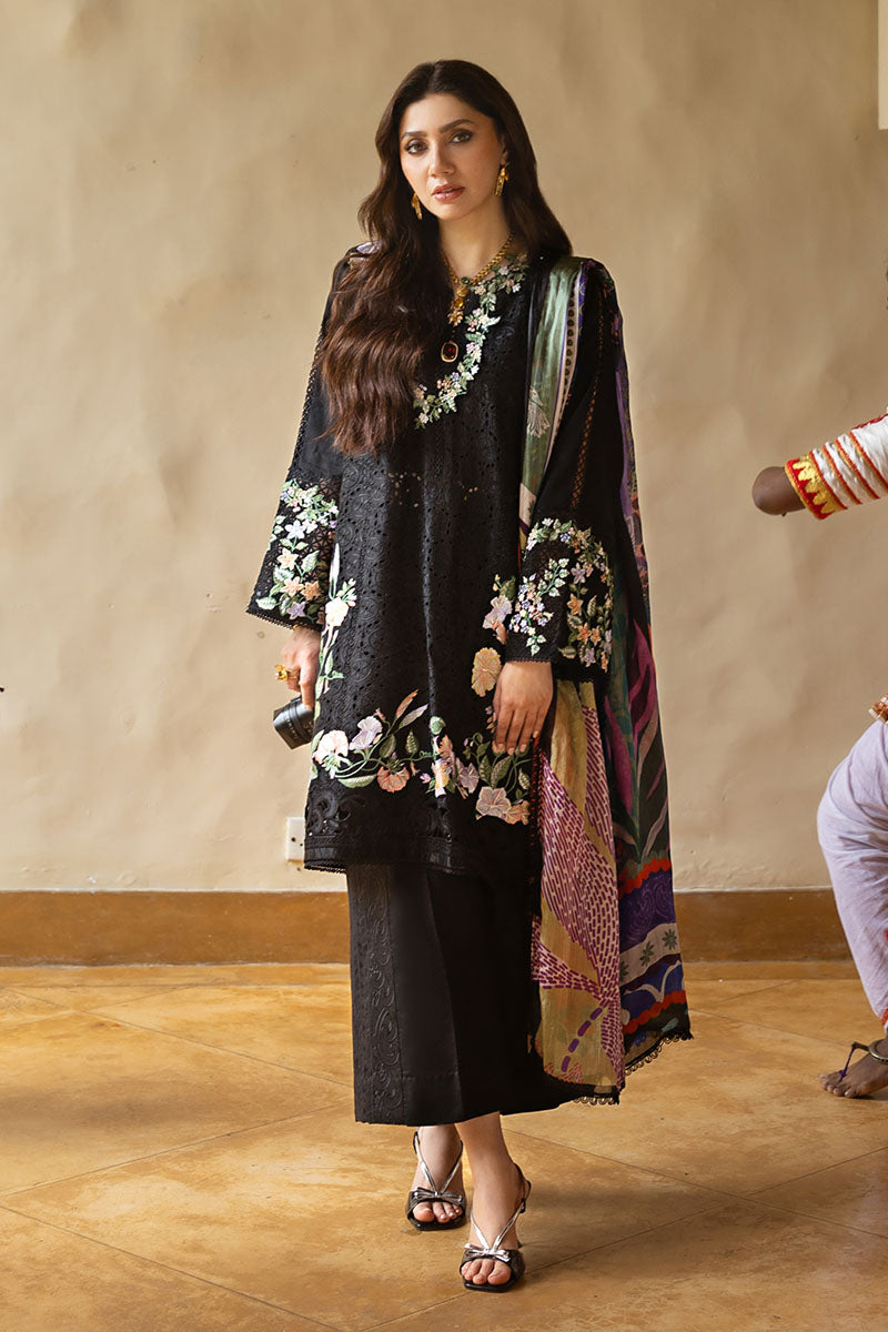 Mushq | Manaram Luxury Lawn 25 | Dazzling Glimmer - House Of Hania